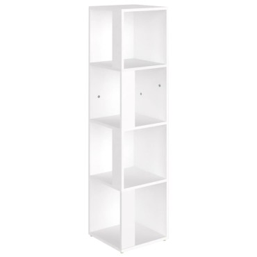 vidaXL Ντουλάπι Γωνία Λευκό 33x33x132cm από Μοριοσανίδα 1 τεμ.