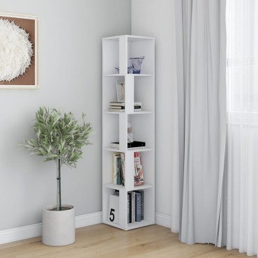 vidaXL Ντουλάπι Γωνία Λευκό 33x33x164,5cm από Επεξ. Ξύλο 1 τεμ.