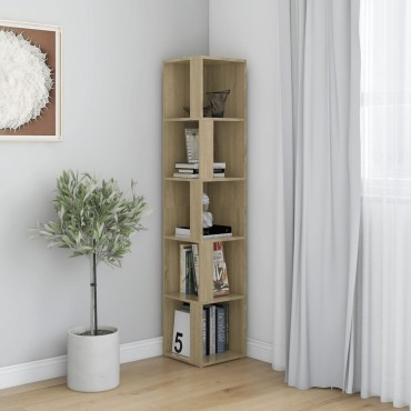 vidaXL Ντουλάπι Γωνία Sonoma Oak 33x33x164,5cm από Επεξ. Ξύλο 1 τεμ.