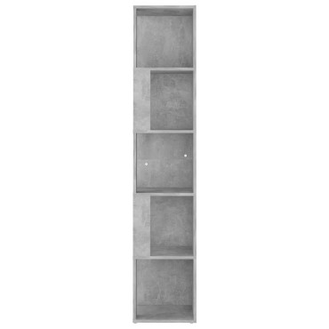 vidaXL Ντουλάπι Γωνία Γκρι Σκυρ. 33x33x164,5cm από Επεξ. Ξύλο 1 τεμ.