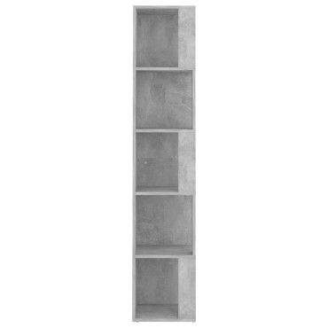 vidaXL Ντουλάπι Γωνία Γκρι Σκυρ. 33x33x164,5cm από Επεξ. Ξύλο 1 τεμ.