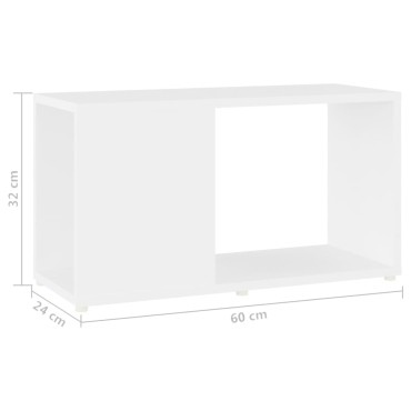 vidaXL Έπιπλο Τηλεόρασης Λευκό 60x24x32cm από Μοριοσανίδα