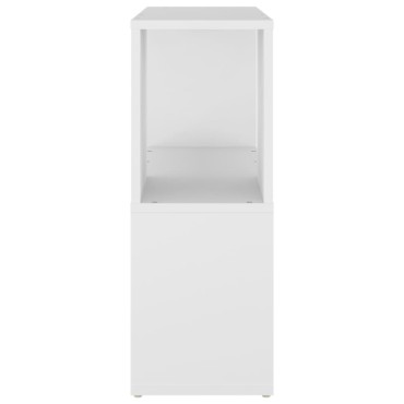 vidaXL Βιβλιοθήκη Λευκή 60x24x63cm από Επεξ. Ξύλο 1 τεμ.