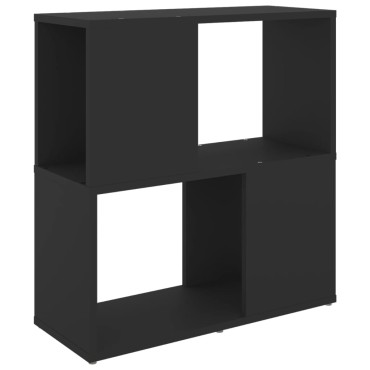 vidaXL Βιβλιοθήκη Μαύρη 60x24x63cm από Επεξ. Ξύλο 1 τεμ.