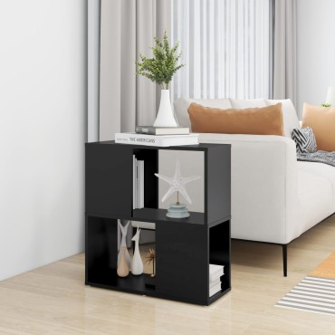 vidaXL Βιβλιοθήκη Μαύρη 60x24x63cm από Επεξ. Ξύλο 1 τεμ.