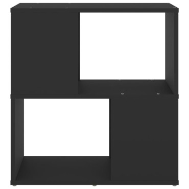 vidaXL Βιβλιοθήκη Μαύρη 60x24x63cm από Επεξ. Ξύλο 1 τεμ.