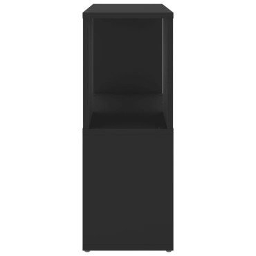 vidaXL Βιβλιοθήκη Μαύρη 60x24x63cm από Επεξ. Ξύλο 1 τεμ.