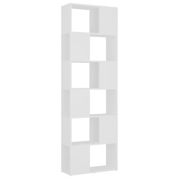 vidaXL Βιβλιοθήκη/Διαχωριστικό Χώρου Λευκό 60x24x186cm 1 τεμ.