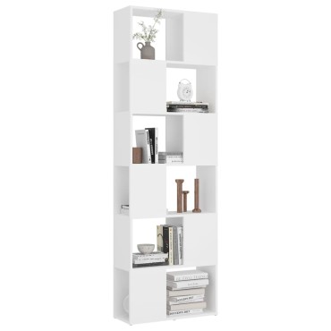vidaXL Βιβλιοθήκη/Διαχωριστικό Χώρου Λευκό 60x24x186cm 1 τεμ.