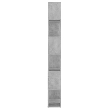 vidaXL Βιβλιοθήκη/Διαχωρισ. Χώρου Γκρι Σκυρ. 60x24x186cm Μοριοσανίδα 1 τεμ.