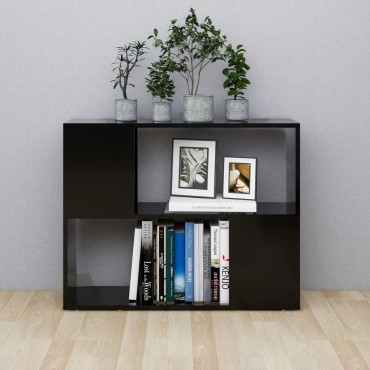 vidaXL Έπιπλο Τηλεόρασης Μαύρο 80x24x63cm από Επεξ. Ξύλο