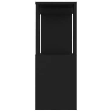 vidaXL Έπιπλο Τηλεόρασης Μαύρο 80x24x63cm από Επεξ. Ξύλο