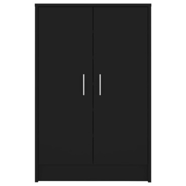 vidaXL Παπουτσοθήκη Μαύρη 60x35x92cm από Επεξ. Ξύλο