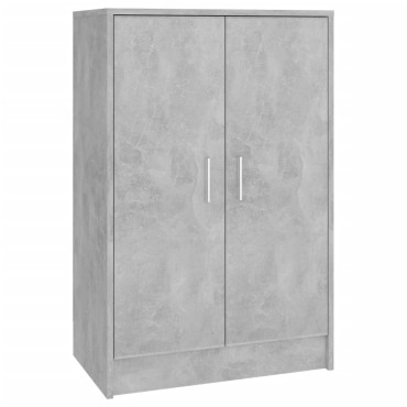vidaXL Παπουτσοθήκη Γκρι Σκυροδέματος 60x35x92cm από Επεξ. Ξύλο