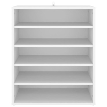 vidaXL Παπουτσοθήκη Λευκή 60x35x70cm από Επεξ. Ξύλο