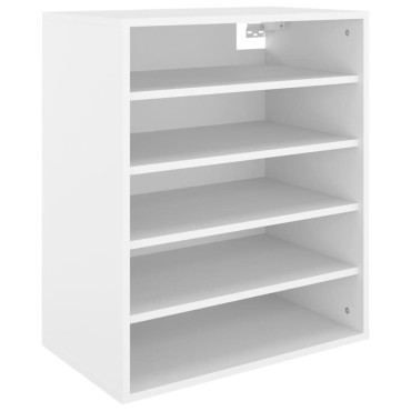 vidaXL Παπουτσοθήκη Λευκή 60x35x70cm από Επεξ. Ξύλο
