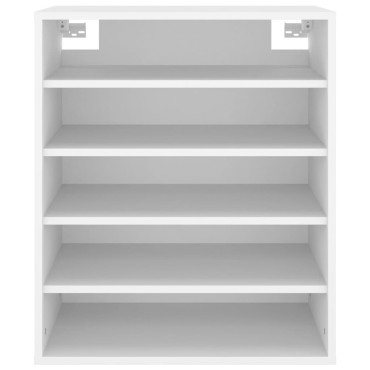 vidaXL Παπουτσοθήκη Λευκή 60x35x70cm από Επεξ. Ξύλο