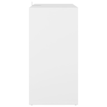 vidaXL Παπουτσοθήκη Λευκή 60x35x70cm από Επεξ. Ξύλο