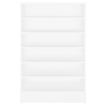 vidaXL Παπουτσοθήκη Λευκή 60x35x92cm από Επεξ. Ξύλο