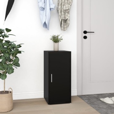 vidaXL Παπουτσοθήκες 2 τεμ. Μαύρες 32x35x70cm από Μοριοσανίδα