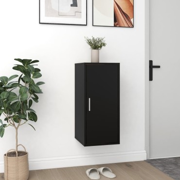 vidaXL Παπουτσοθήκες 2 τεμ. Μαύρες 32x35x70cm από Μοριοσανίδα