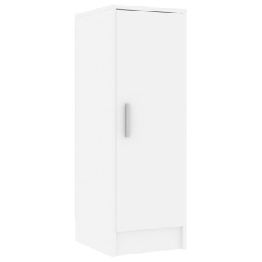 vidaXL Παπουτσοθήκη Λευκή 32x35x92cm από Επεξ. Ξύλο