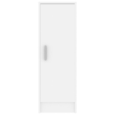 vidaXL Παπουτσοθήκη Λευκή 32x35x92cm από Επεξ. Ξύλο