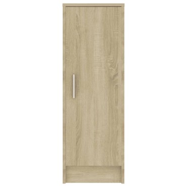 vidaXL Παπουτσοθήκη Sonoma Δρυς 32x35x92cm από Επεξ. Ξύλο