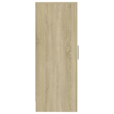 vidaXL Παπουτσοθήκη Sonoma Δρυς 32x35x92cm από Επεξ. Ξύλο