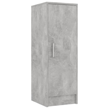 vidaXL Παπουτσοθήκη Γκρι Σκυροδέματος 32x35x92cm από Επεξ. Ξύλο