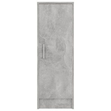 vidaXL Παπουτσοθήκη Γκρι Σκυροδέματος 32x35x92cm από Επεξ. Ξύλο