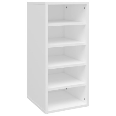 vidaXL Παπουτσοθήκη Λευκή 31,5x35x70cm από Επεξ. Ξύλο