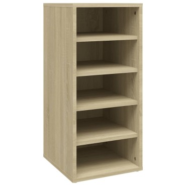 vidaXL Παπουτσοθήκη Sonoma Δρυς 31,5x35x70cm από Επεξ. Ξύλο