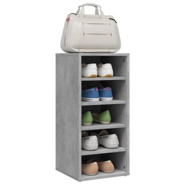 vidaXL Παπουτσοθήκη Γκρι Σκυροδέματος 31,5x35x70cm από Επεξ. Ξύλο