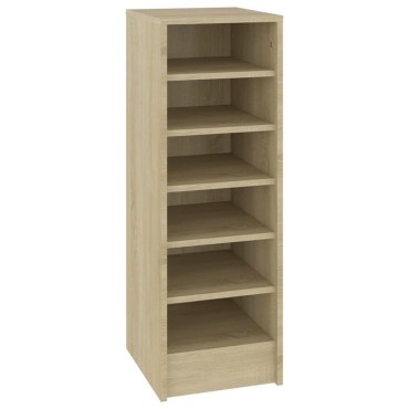 vidaXL Παπουτσοθήκη Sonoma Δρυς 31,5x35x90cm από Επεξ. Ξύλο