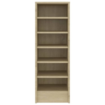 vidaXL Παπουτσοθήκη Sonoma Δρυς 31,5x35x90cm από Επεξ. Ξύλο