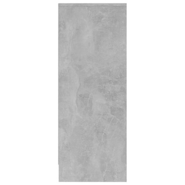vidaXL Παπουτσοθήκη Γκρι Σκυροδέματος 31,5x35x90cm από Επεξ. Ξύλο