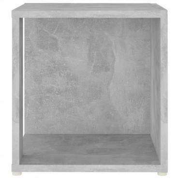 vidaXL Τραπέζι Βοηθητικό Γκρι Σκυροδέματος 33x33x34,5cm Επεξ. Ξύλο