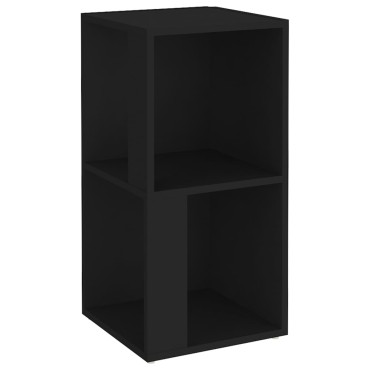 vidaXL Ντουλάπι Γωνιακό Μαύρο 33x33x67cm από Επεξ. Ξύλο 1 τεμ.