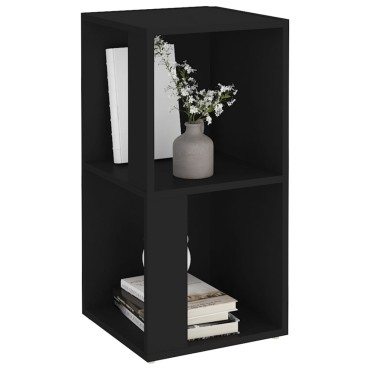 vidaXL Ντουλάπι Γωνιακό Μαύρο 33x33x67cm από Επεξ. Ξύλο 1 τεμ.