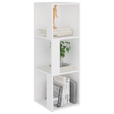 vidaXL Ντουλάπι Γωνία Λευκό 33x33x100cm από Επεξ. Ξύλο 1 τεμ.