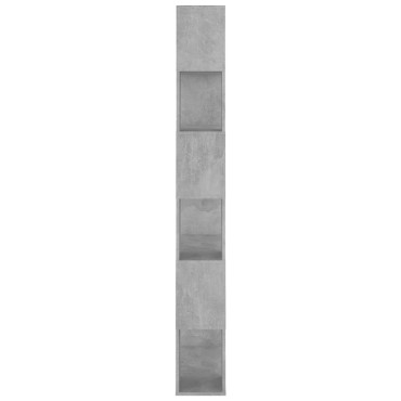 vidaXL Βιβλιοθήκη/Διαχωρισ. Χώρου Γκρι Σκυρ. 80x24x186cm Επεξ. Ξύλο 1 τεμ.
