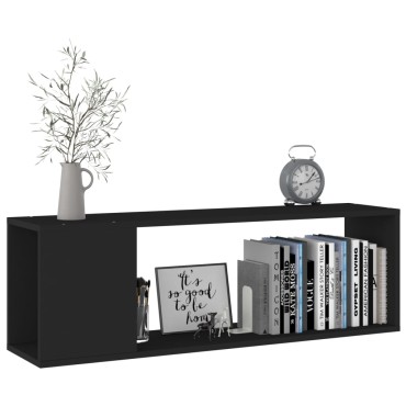 vidaXL Έπιπλο Τηλεόρασης Μαύρο 100x24x32cm Επεξεργασμένο Ξύλο