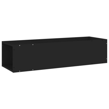 vidaXL Έπιπλο Τηλεόρασης Μαύρο 100x24x32cm Επεξεργασμένο Ξύλο