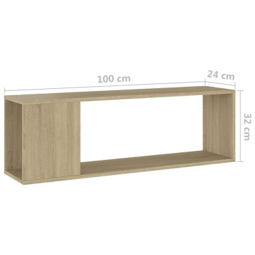 vidaXL Έπιπλο Τηλεόρασης Sonoma Δρυς 100x24x32cm Επεξεργ. Ξύλο
