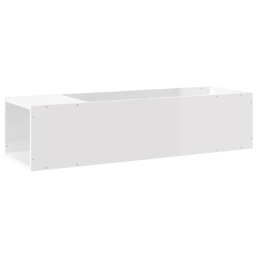 vidaXL Έπιπλο Τηλεόρασης Γυαλιστερό Λευκό 100x24x32cm Επεξ. Ξύλο