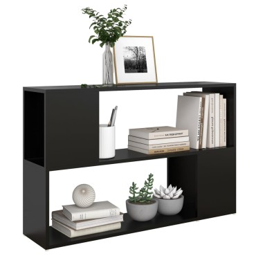vidaXL Βιβλιοθήκη Μαύρη 100x24x63cm από Επεξεργασμένο Ξύλο 1 τεμ.