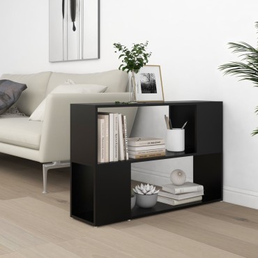 vidaXL Βιβλιοθήκη Μαύρη 100x24x63cm από Επεξεργασμένο Ξύλο 1 τεμ.
