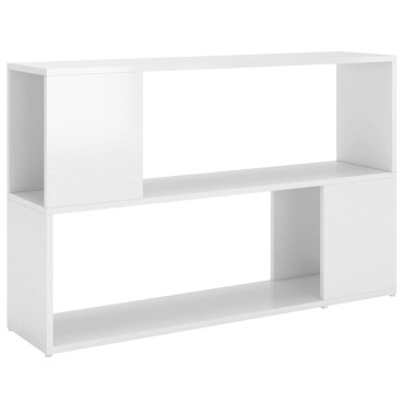 vidaXL Βιβλιοθήκη Γυαλιστερό Λευκό 100x24x63cm Επεξεργασμ. Ξύλο 1 τεμ.