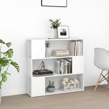 vidaXL Βιβλιοθήκη/Διαχωριστικό Χώρου Λευκό 100x24x94cm 1 τεμ.